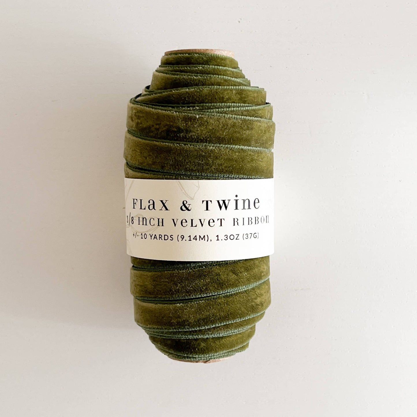 Flax & Twine 3/8" Velvet Ribbon