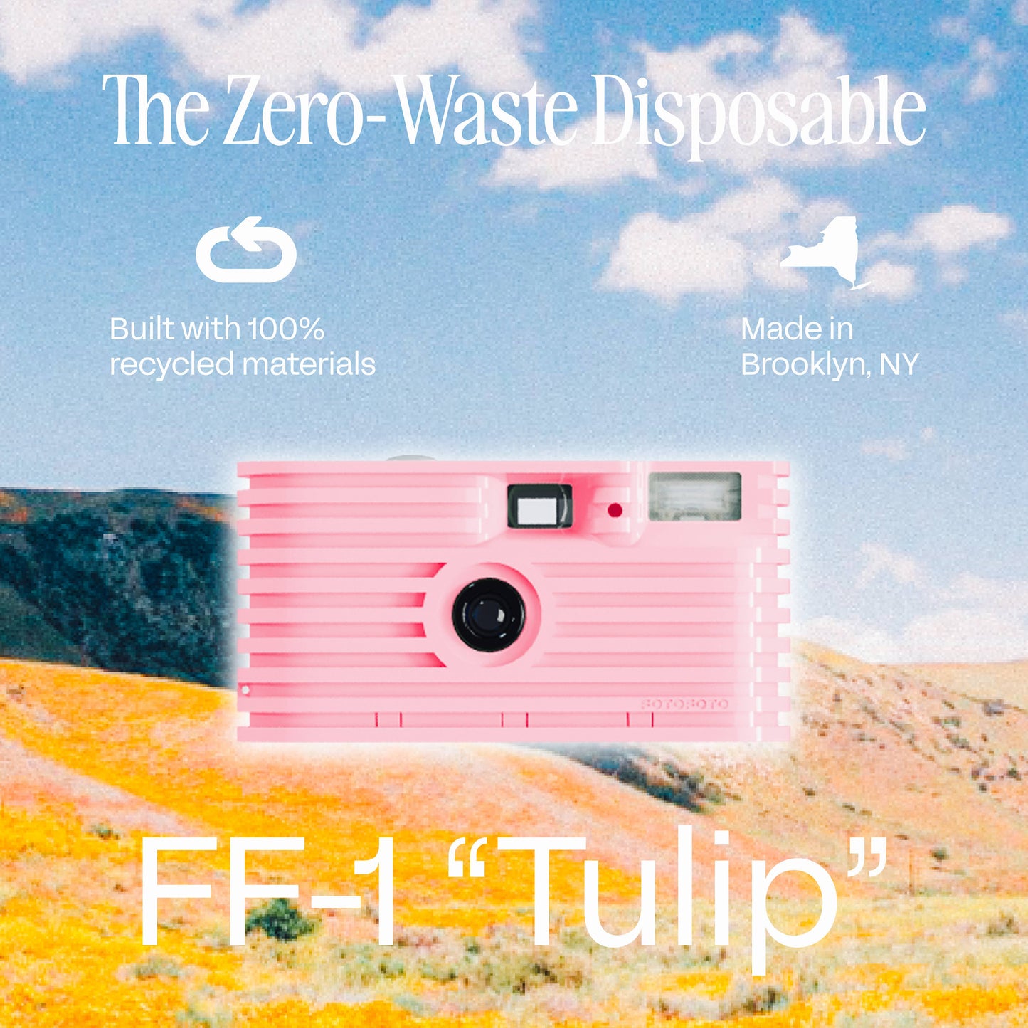 Fotofoto FF-1 "Tulip" | Sustainable Disposable Camera