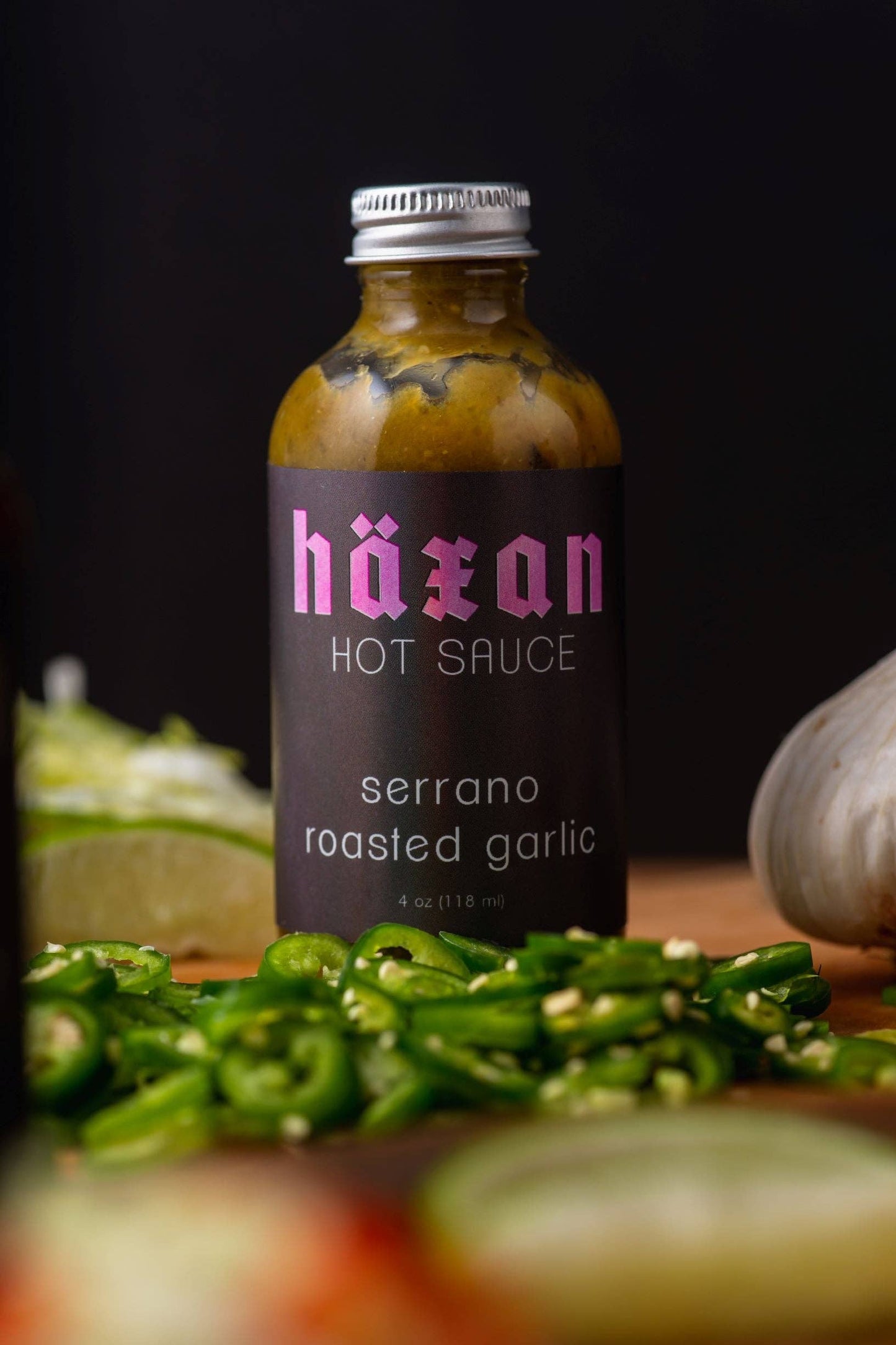 Haxan Serrano Roasted Garlic Hot Sauce