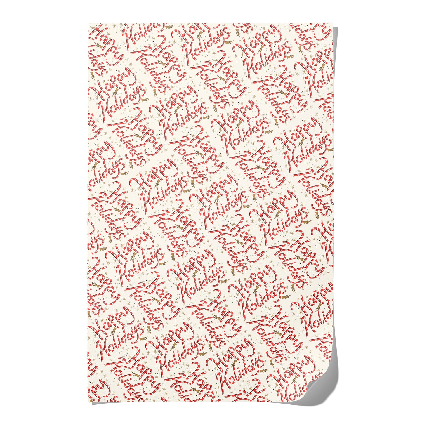 Candy Cane Holidays wrapping paper