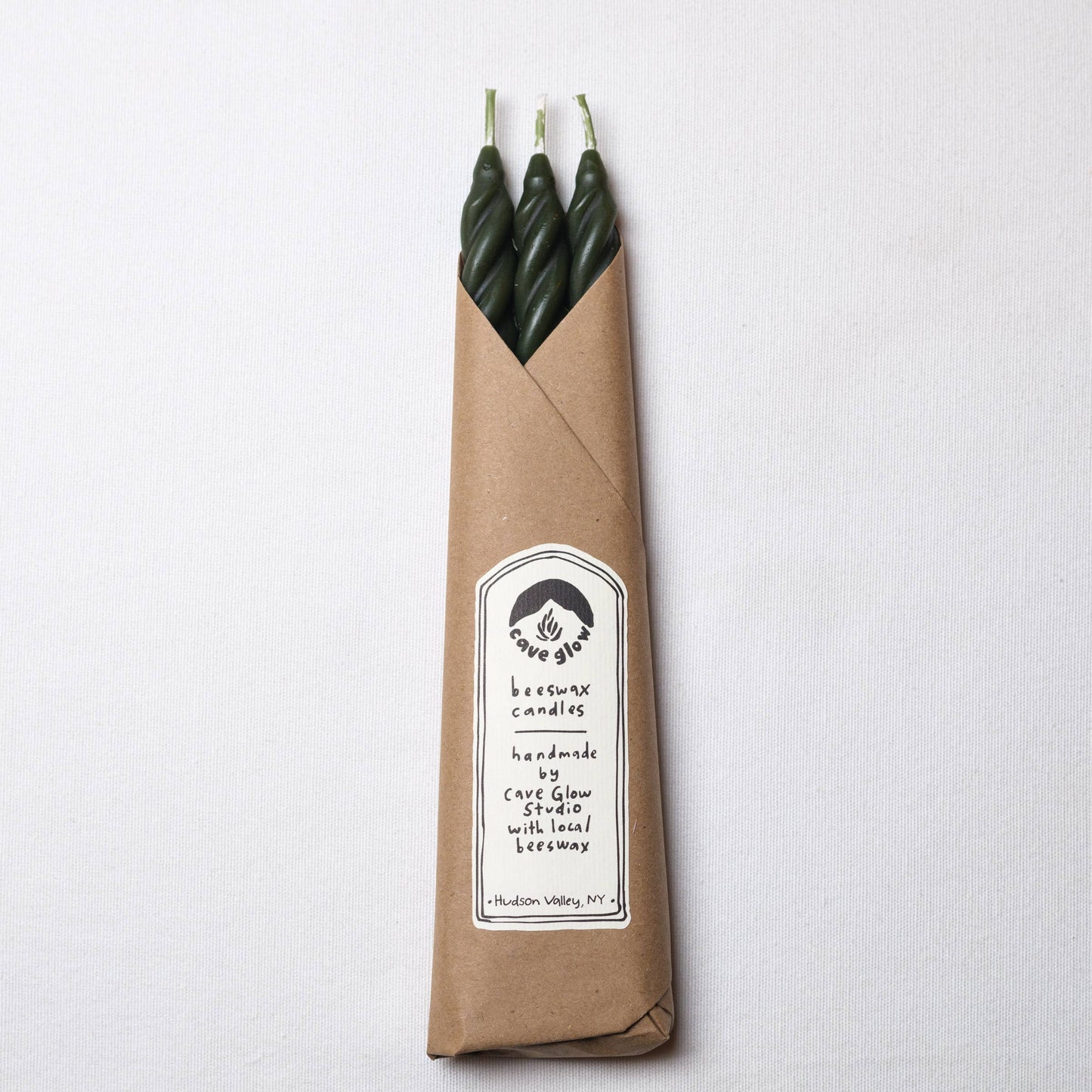 Pine Beeswax Taper Candles - Set of 3