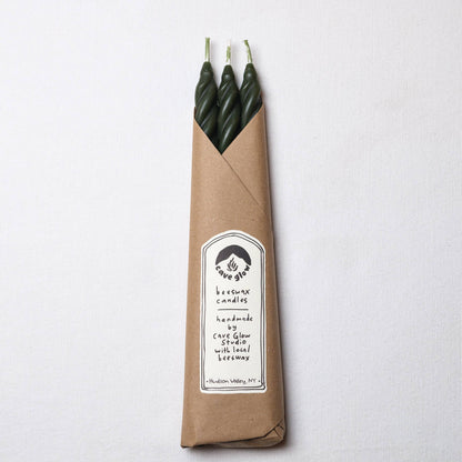 Pine Beeswax Taper Candles - Set of 3