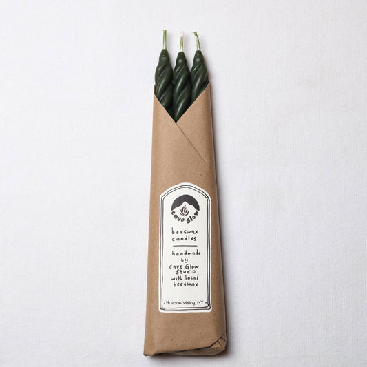 Pine Beeswax Taper Candles - Set of 3