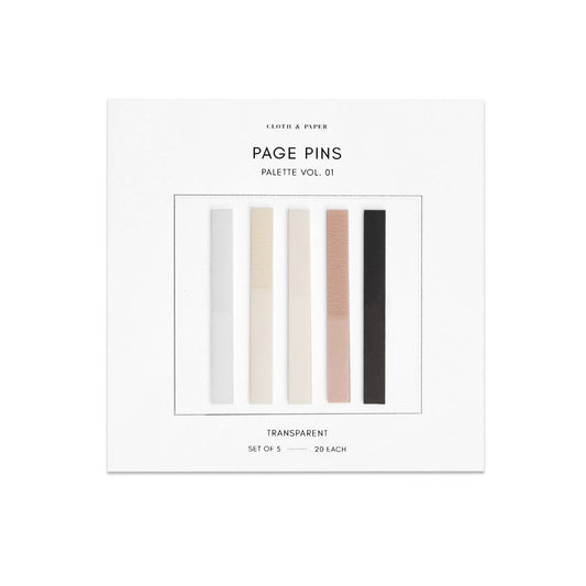 Page Pins - Neutrals