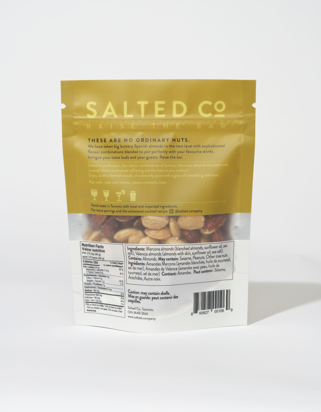 Marcona & Valencia Almonds, Sea Salt