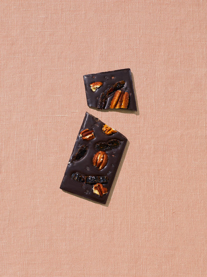 Spring & Mulberry Pecan Date Date-Sweetened Dark Chocolate