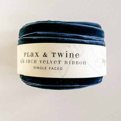 Flax & Twine 3/8" Velvet Ribbon