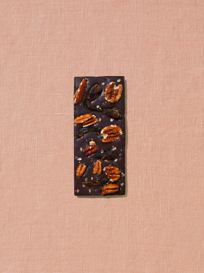 Spring & Mulberry Pecan Date Date-Sweetened Dark Chocolate