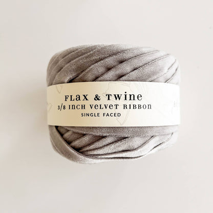 Flax & Twine 3/8" Velvet Ribbon