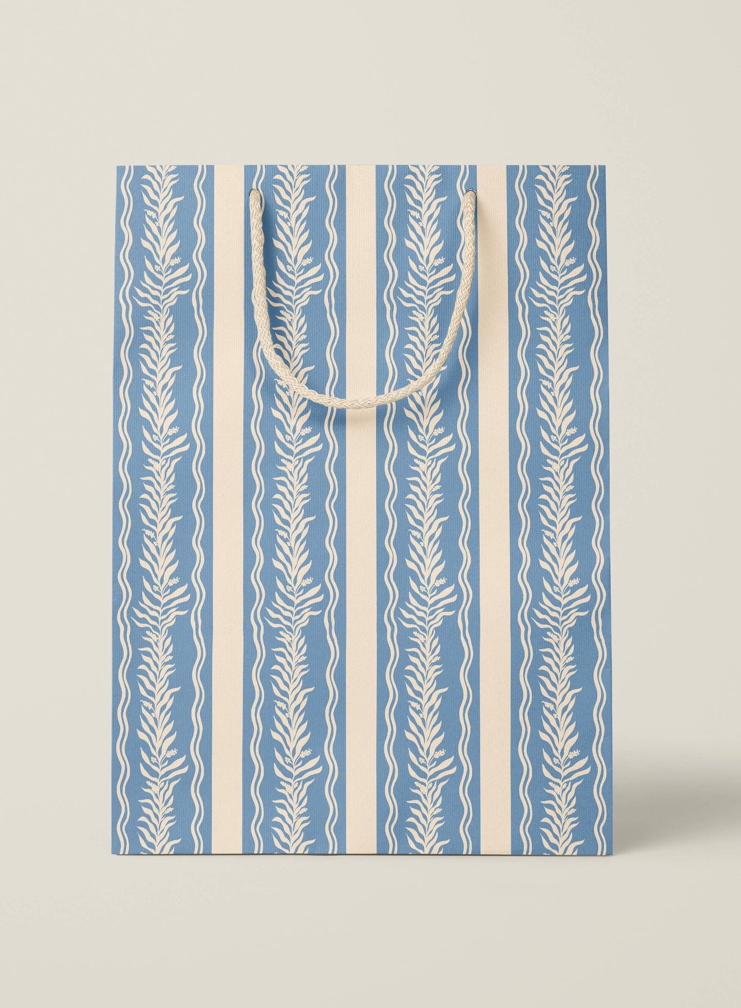 Blue Vine Medium Paper Gift Bag