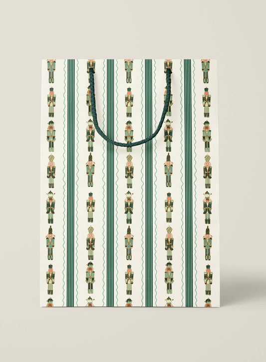 Nutcracker Stripe Medium Paper Gift Bag