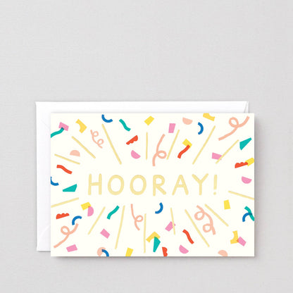 'Hooray Burst' Greetings Card