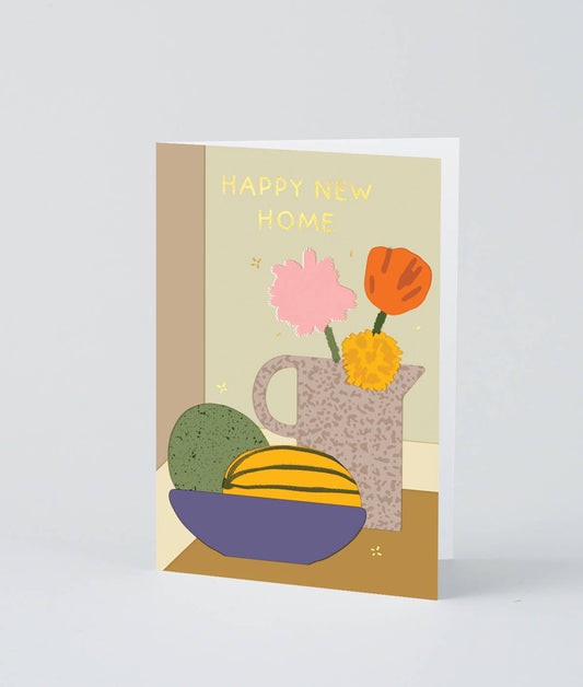 'Happy New Home' Foiled Greetings Card