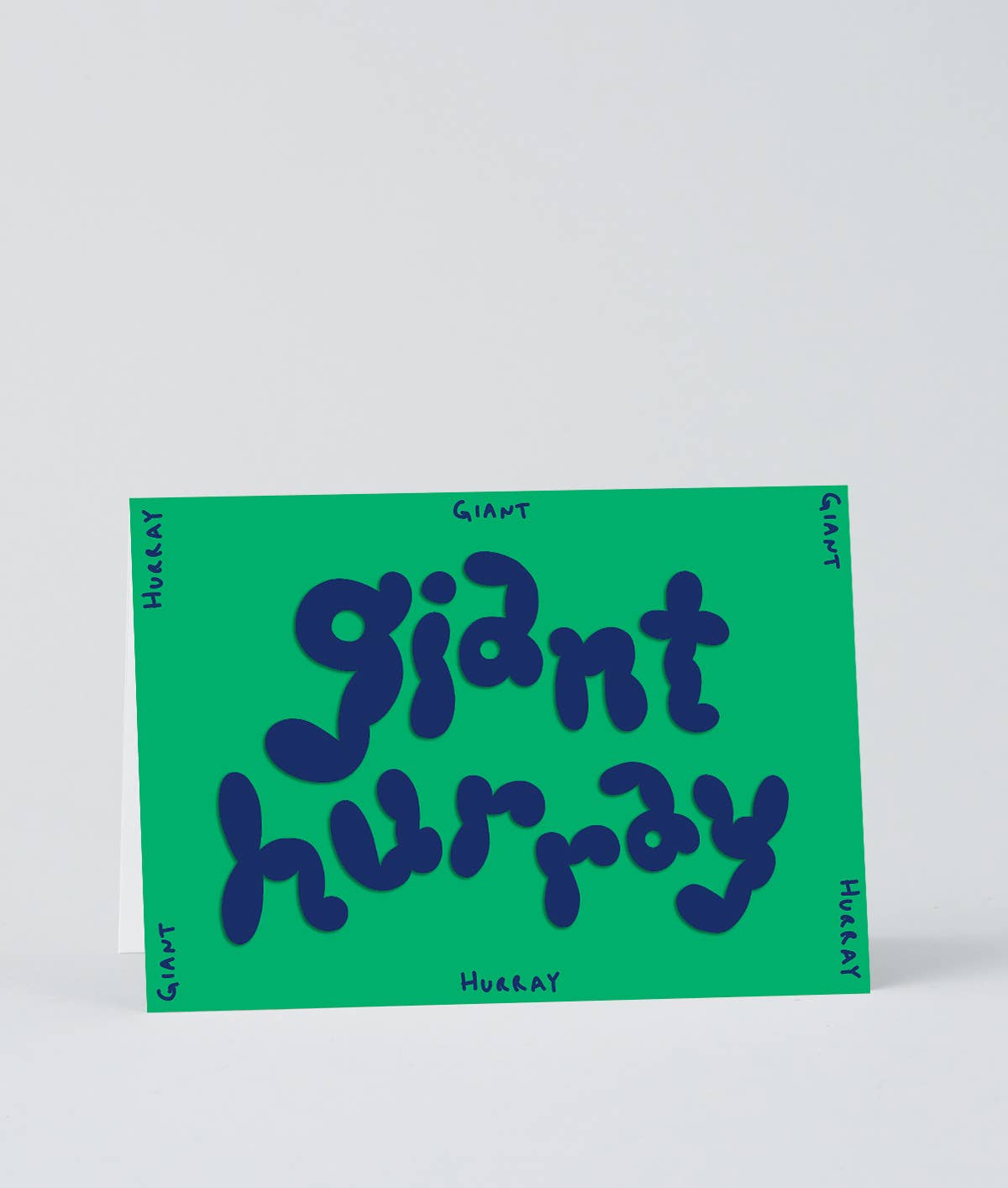 'Giant Hurray' Embossed Greetings Card