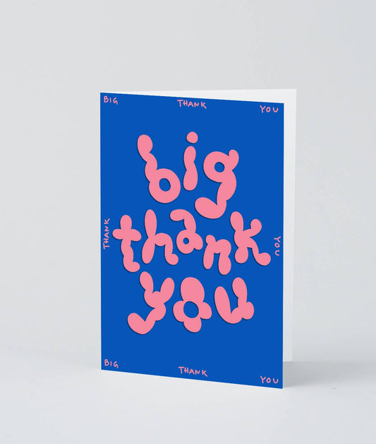 'Big Thank You' Embossed Greetings Card