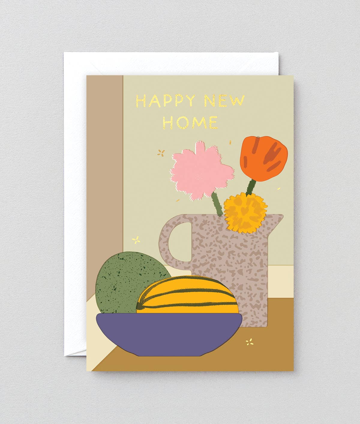 'Happy New Home' Foiled Greetings Card