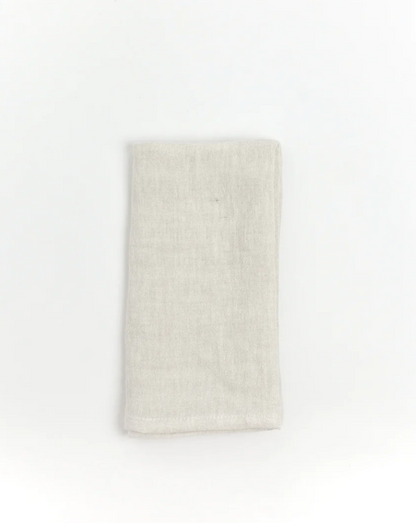 Stone Washed Linen Hemmed Dinner Napkin - Set of 4