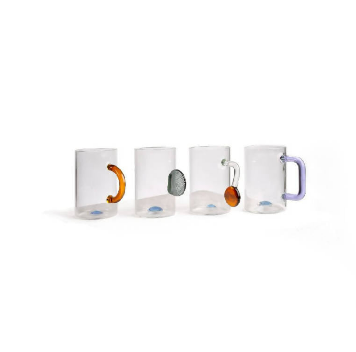 Glass Tea Cups - Set Of 4