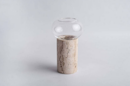 Soliflor Bubble Vase - Travertine