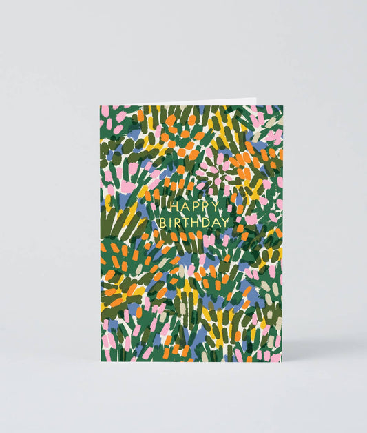 'Happy Birthday Meadow' Foiled Greetings Card